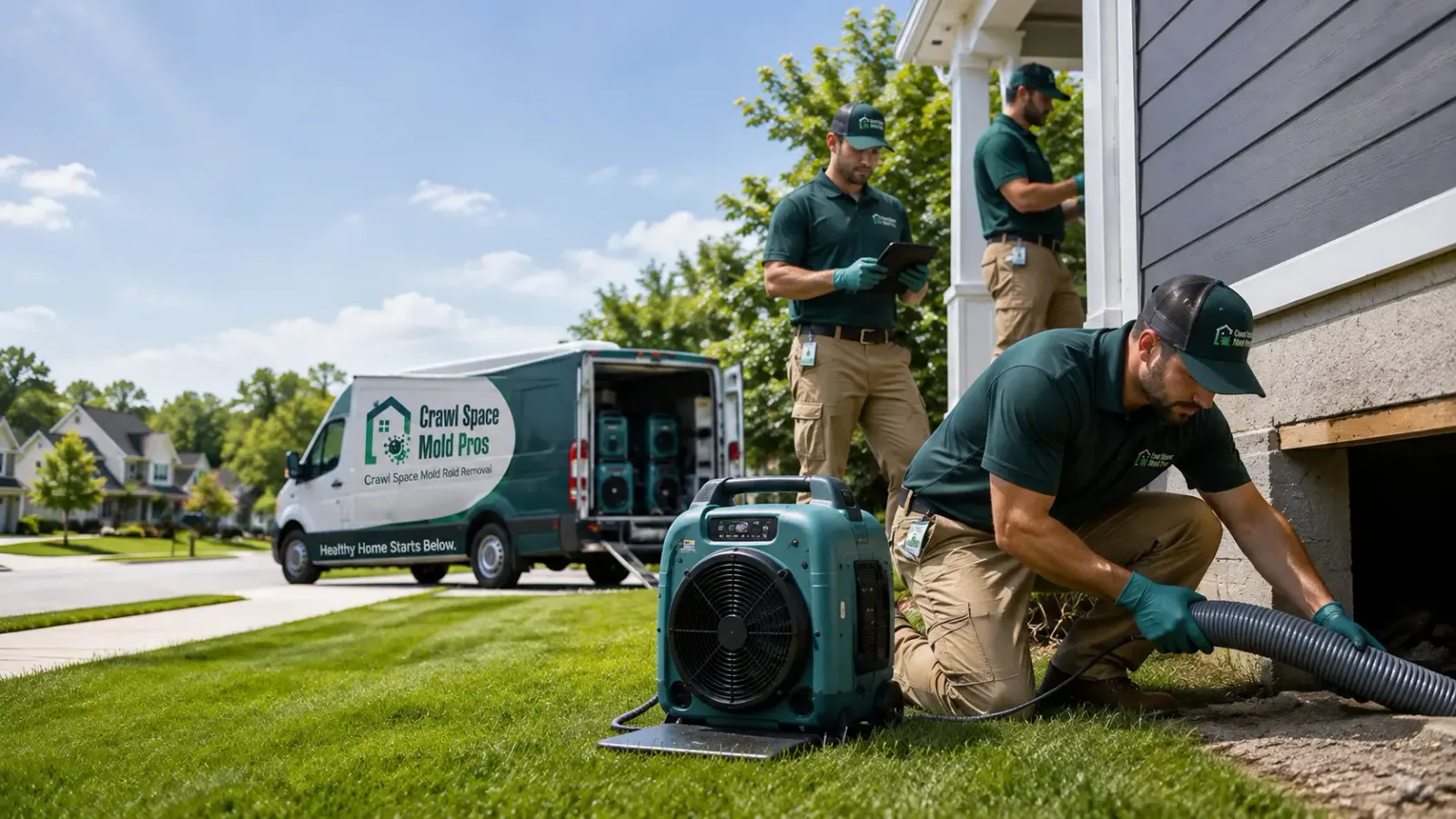 Crawl Space Mold Removal in Winslow, IL